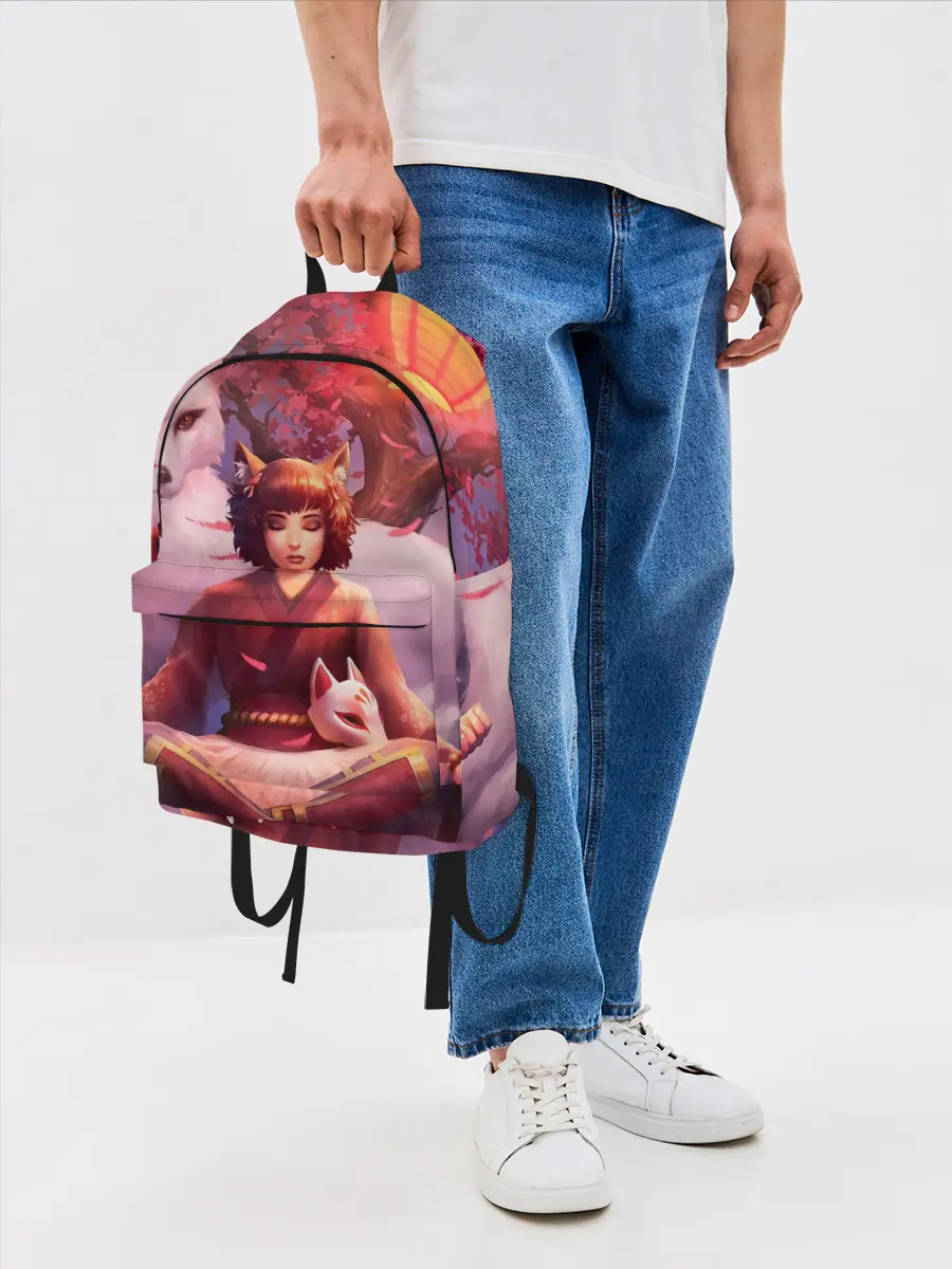 Рюкзак джинсовый / Девушка-лиса