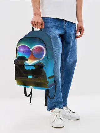 Рюкзак джинсовый / Ваня Дмитриенко Венера-Юпитер