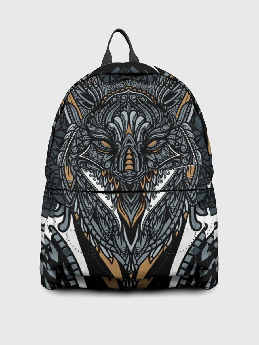 Рюкзак джинсовый / Рисунок лиса