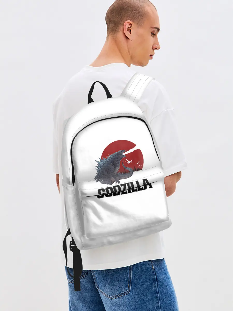 Рюкзак джинсовый / Годзилла
