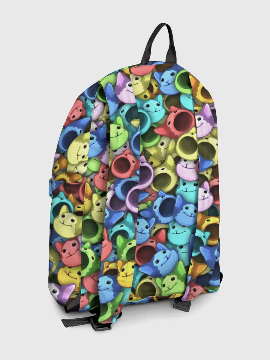 Рюкзак джинсовый / Цветные Поп Котики