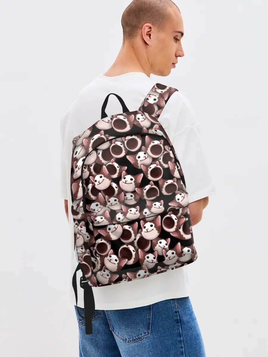 Рюкзак джинсовый / Popping cats