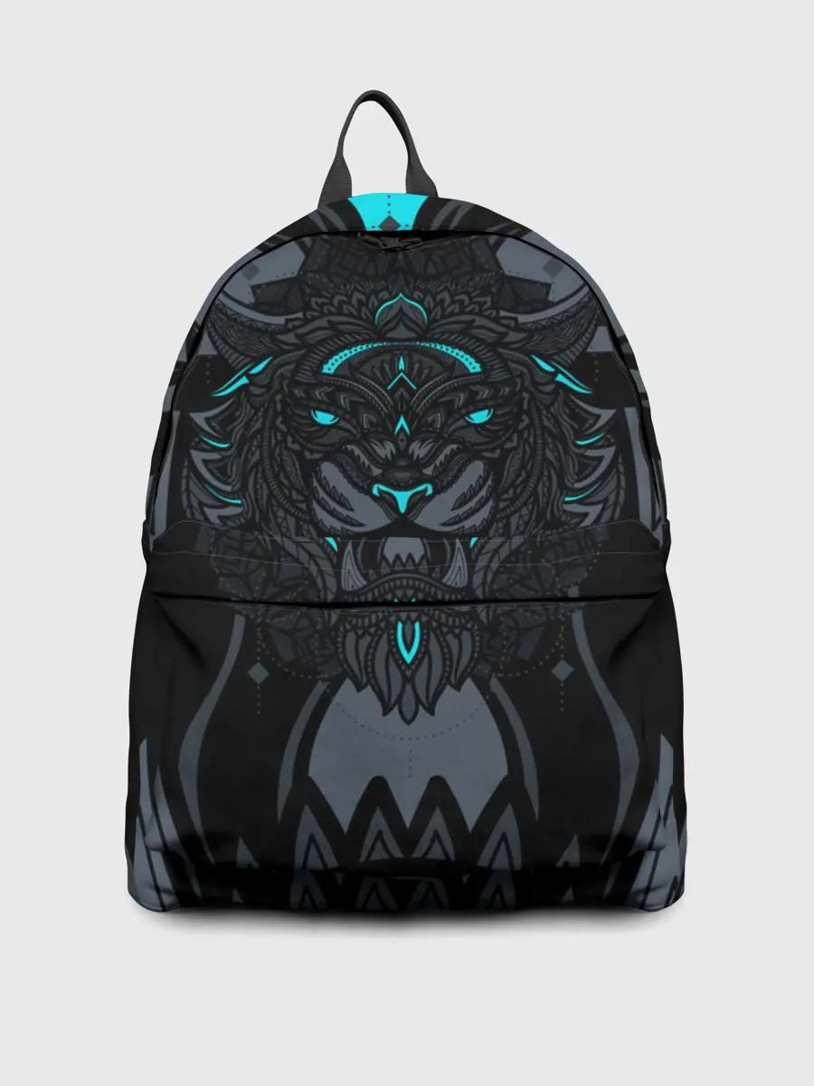 Рюкзак джинсовый / Рисунок тигр