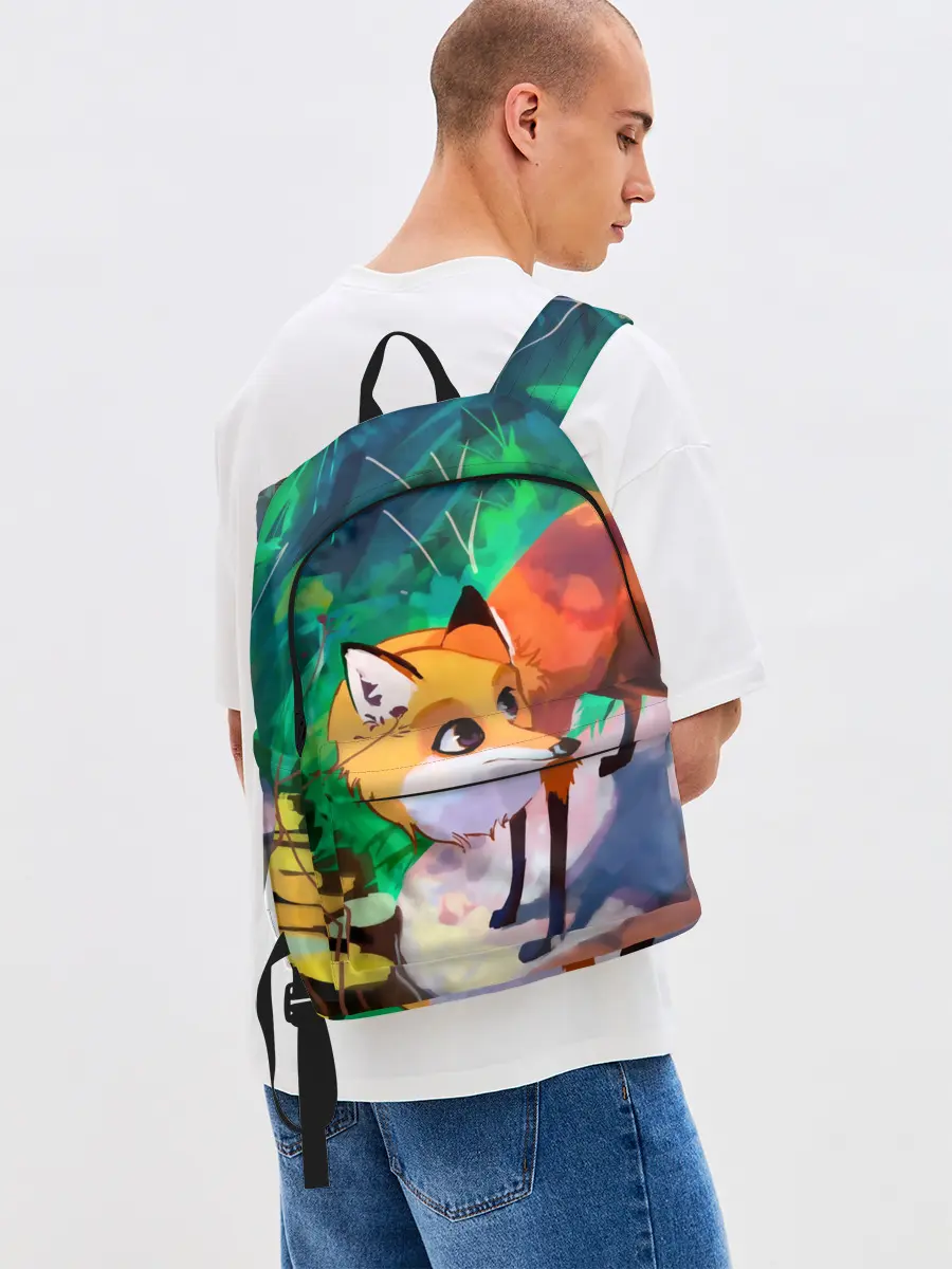 Рюкзак джинсовый / Лисичка