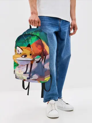 Рюкзак джинсовый / Лисичка