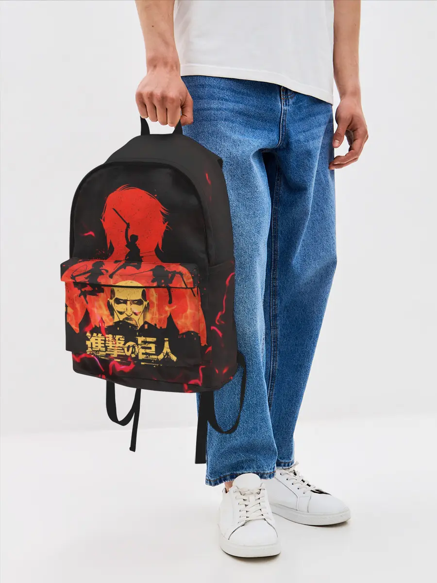 Рюкзак джинсовый / Титан против людей