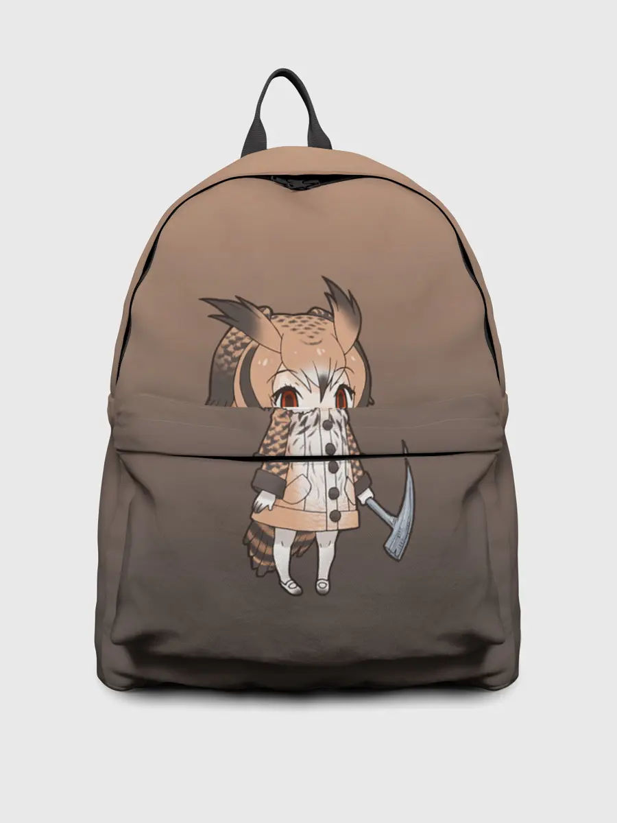 Рюкзак джинсовый / девочка сова с топром