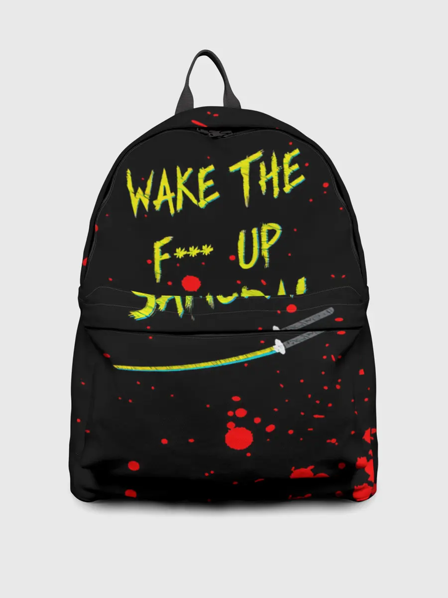 Рюкзак джинсовый / WAKE THE F*** UP SAMURAI
