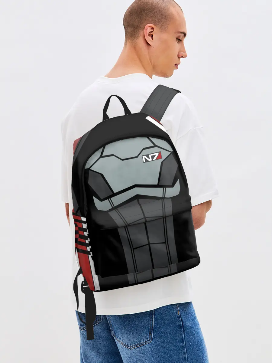 Рюкзак джинсовый / КОСТЮМ N7 | MASS EFFECT N7 | МАСС ЭФФЕКТ Н7