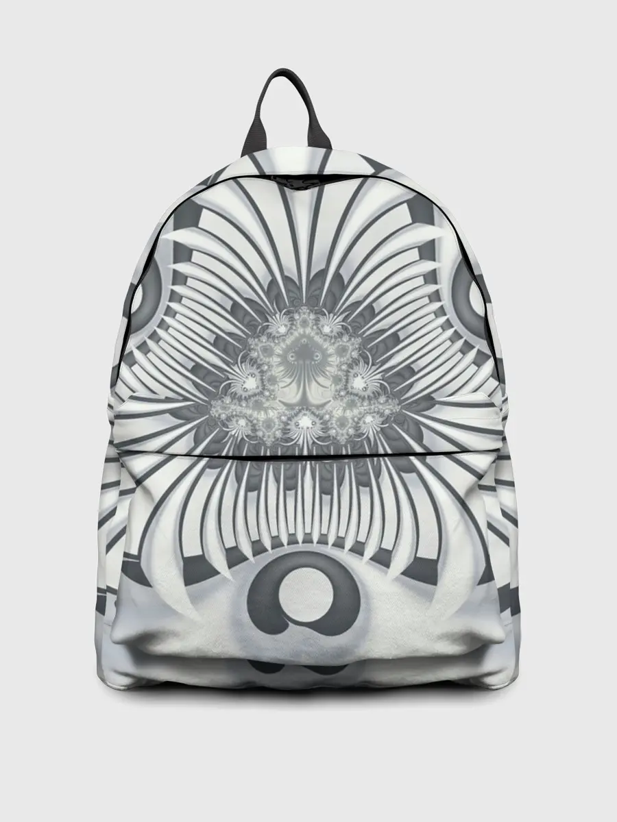 Рюкзак джинсовый / Серая абстракция