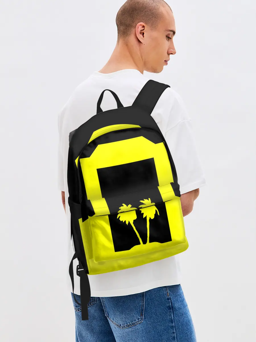 Рюкзак джинсовый / Cyberpunk 2077 nightcity