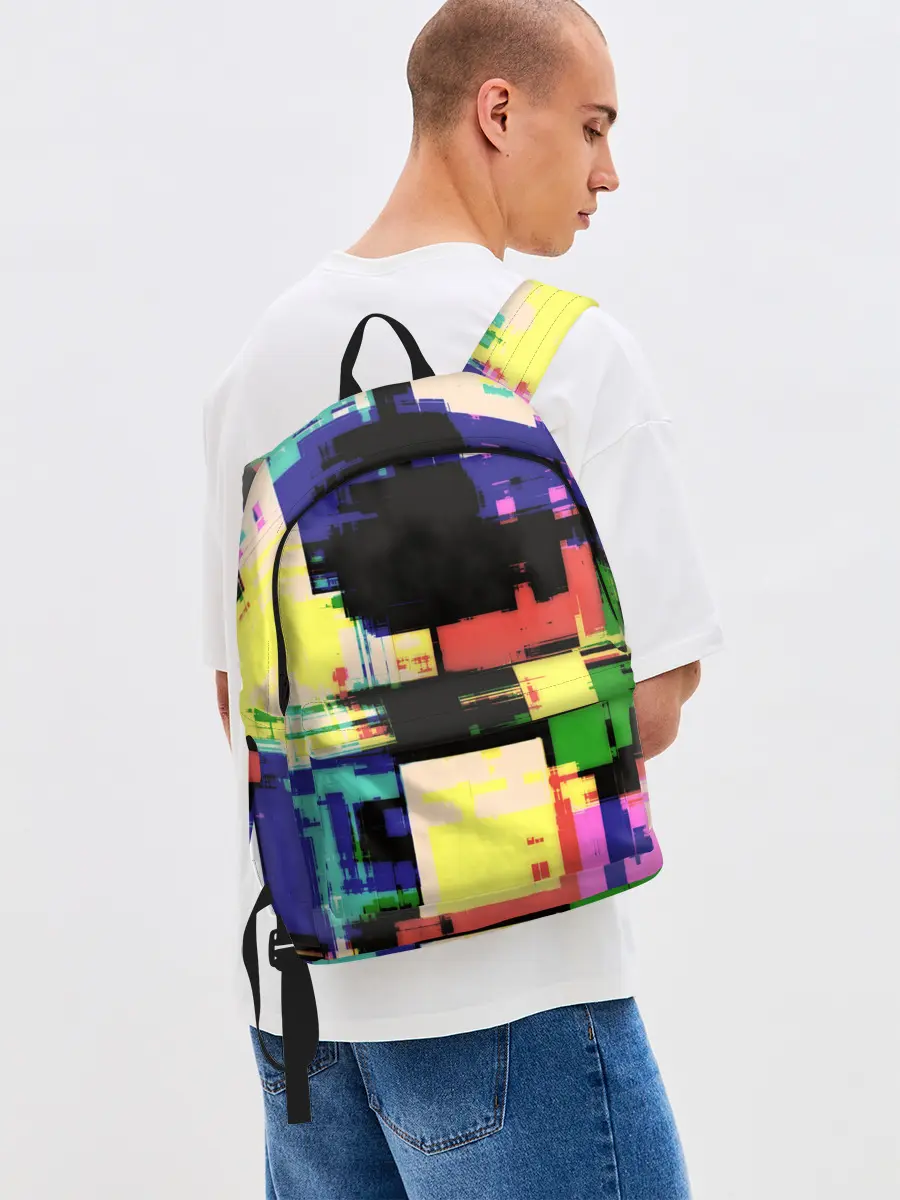 Рюкзак джинсовый / Глитч