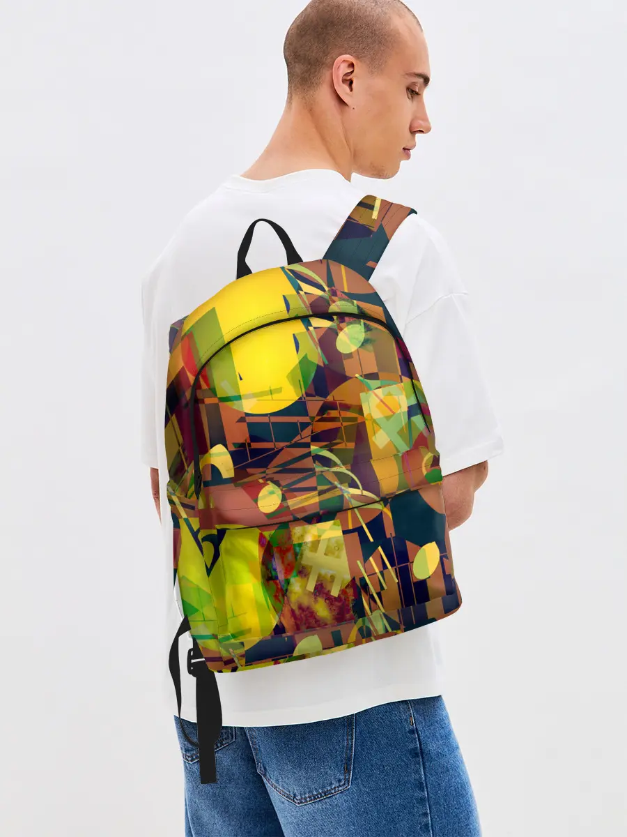 Рюкзак джинсовый / Музыкальный глитч