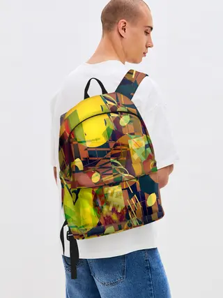 Рюкзак джинсовый / Музыкальный глитч