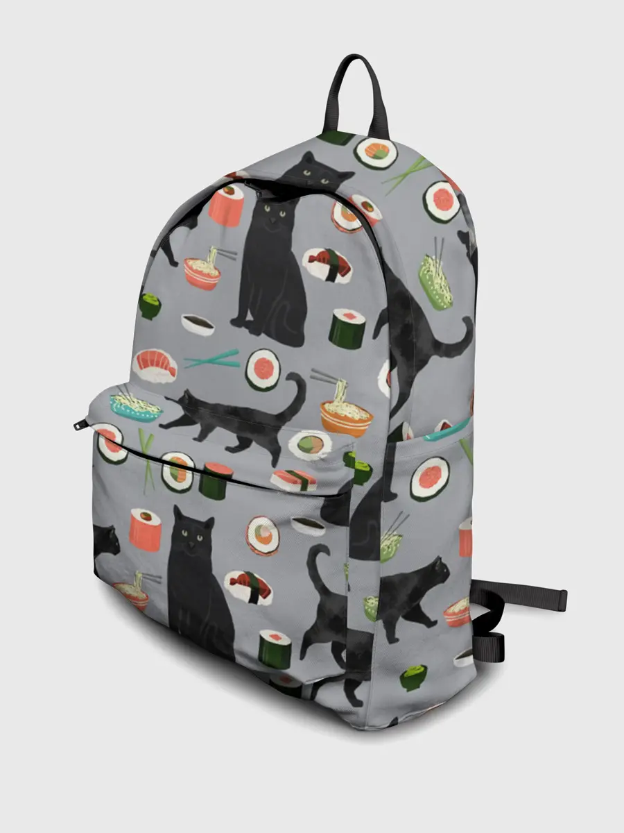 Рюкзак джинсовый / Котики и Суши