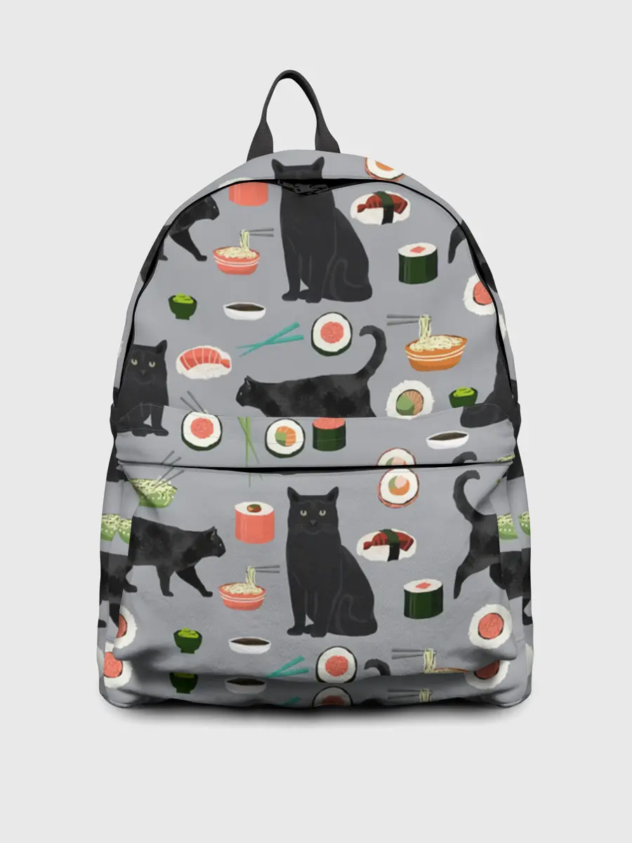 Рюкзак джинсовый / Котики и Суши