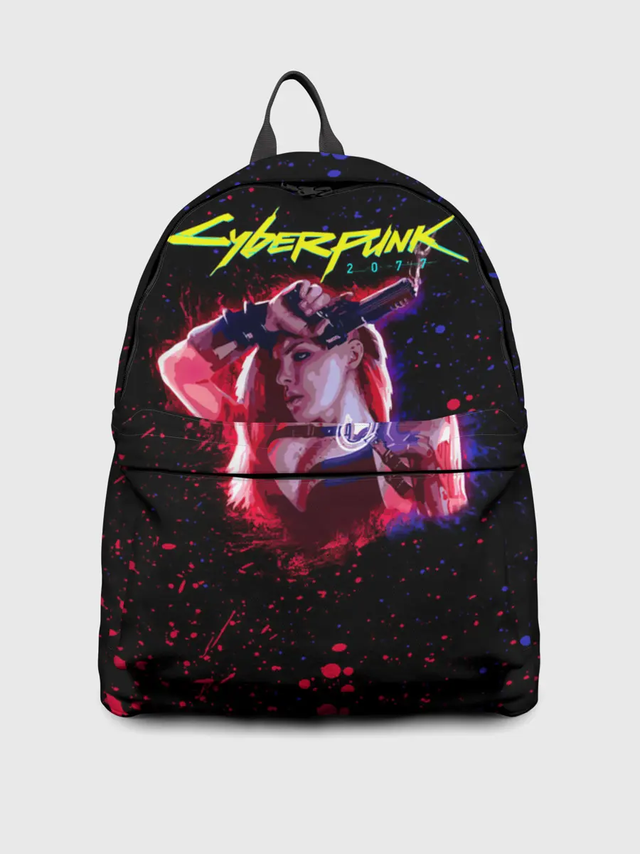 Рюкзак джинсовый / Cyberpunk 2077 девушка