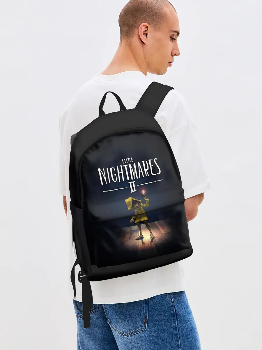 Рюкзак джинсовый / Little Nightmares 2 пламя