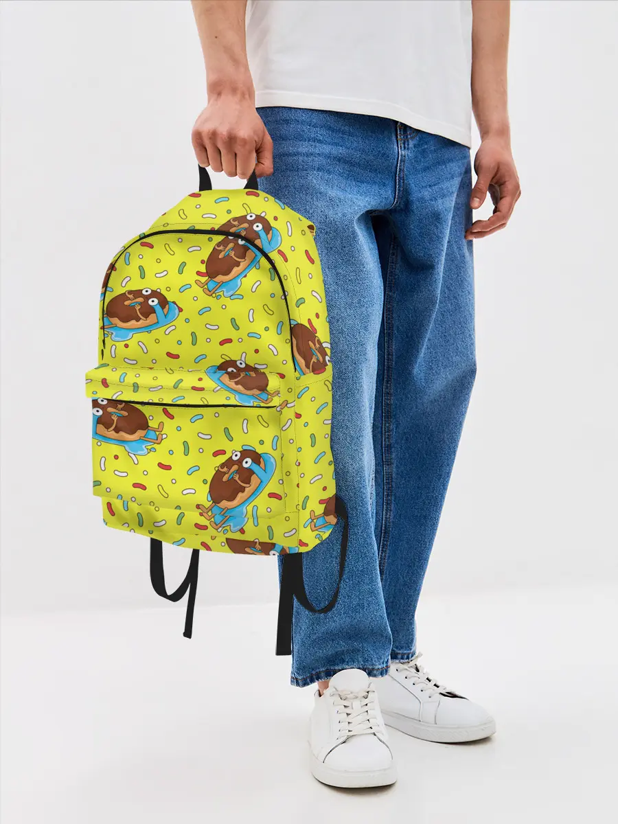 Рюкзак джинсовый / Плачущий пончик