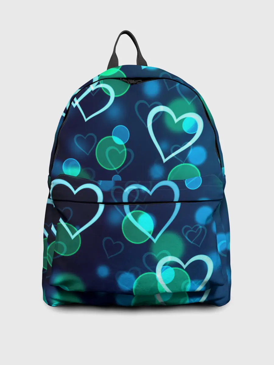 Рюкзак джинсовый / Сердца