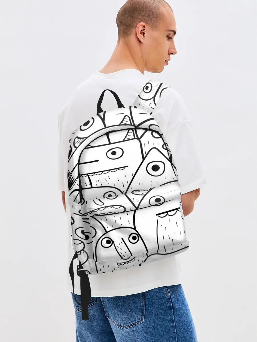 Рюкзак джинсовый / Рожицы