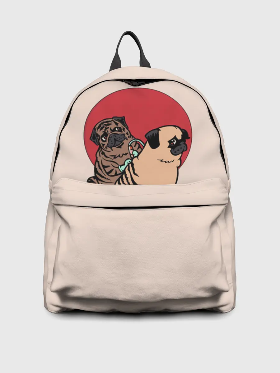 Рюкзак джинсовый / Мопсы | Тату мастер