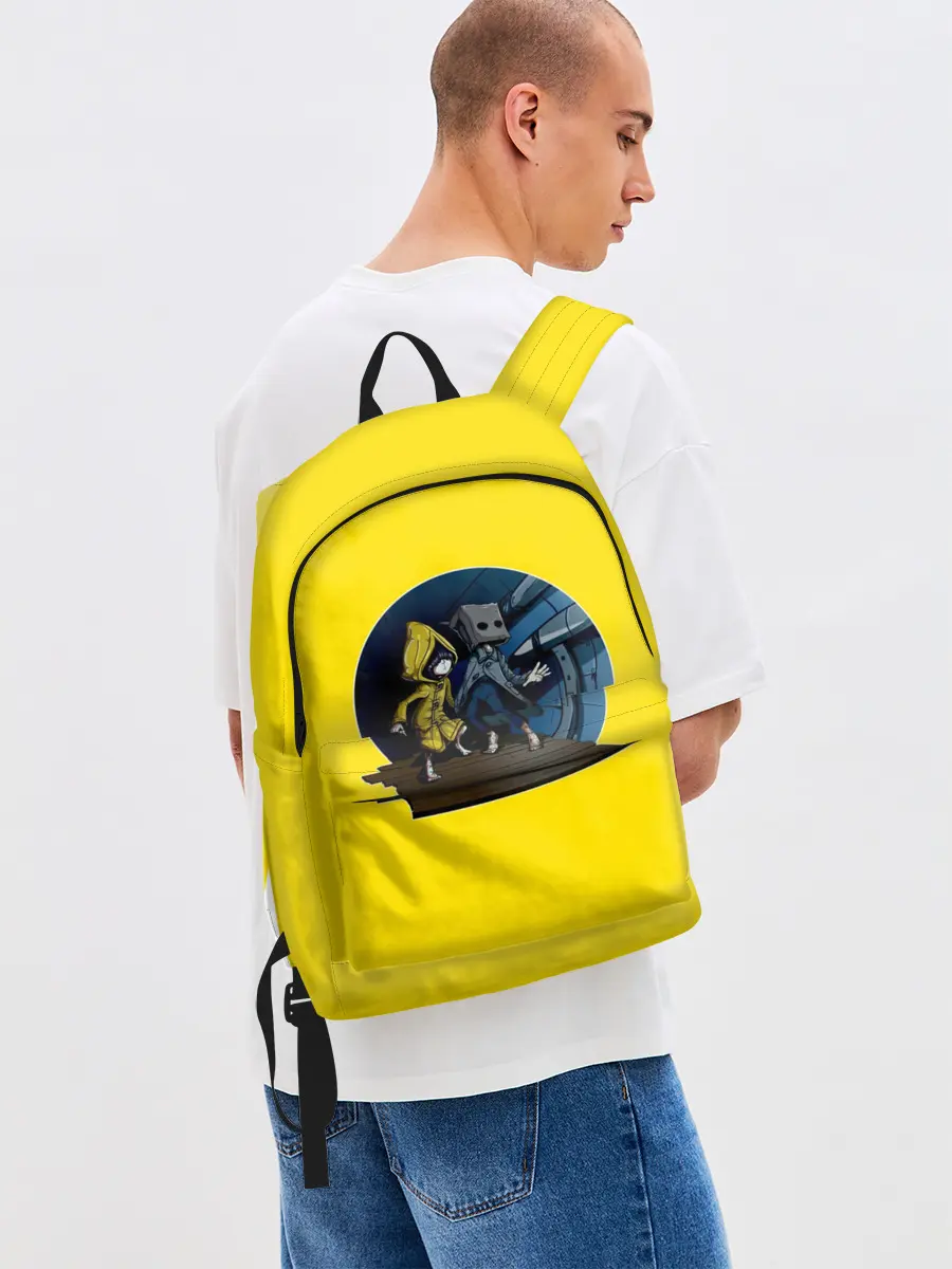 Рюкзак джинсовый / Little nightmares 2 | Yelow