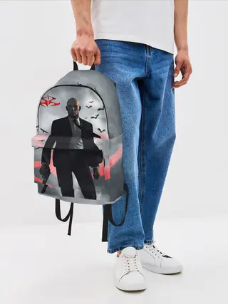 Рюкзак джинсовый / Hitman | Агент 47