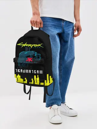 Рюкзак джинсовый / TRAUMA TEAM Cyberpunk 2077