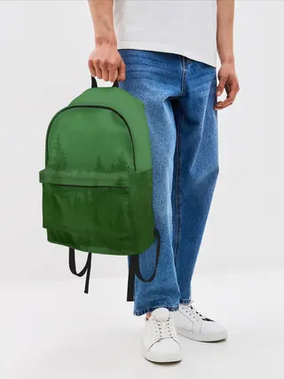 Рюкзак джинсовый / Зеленый Лес