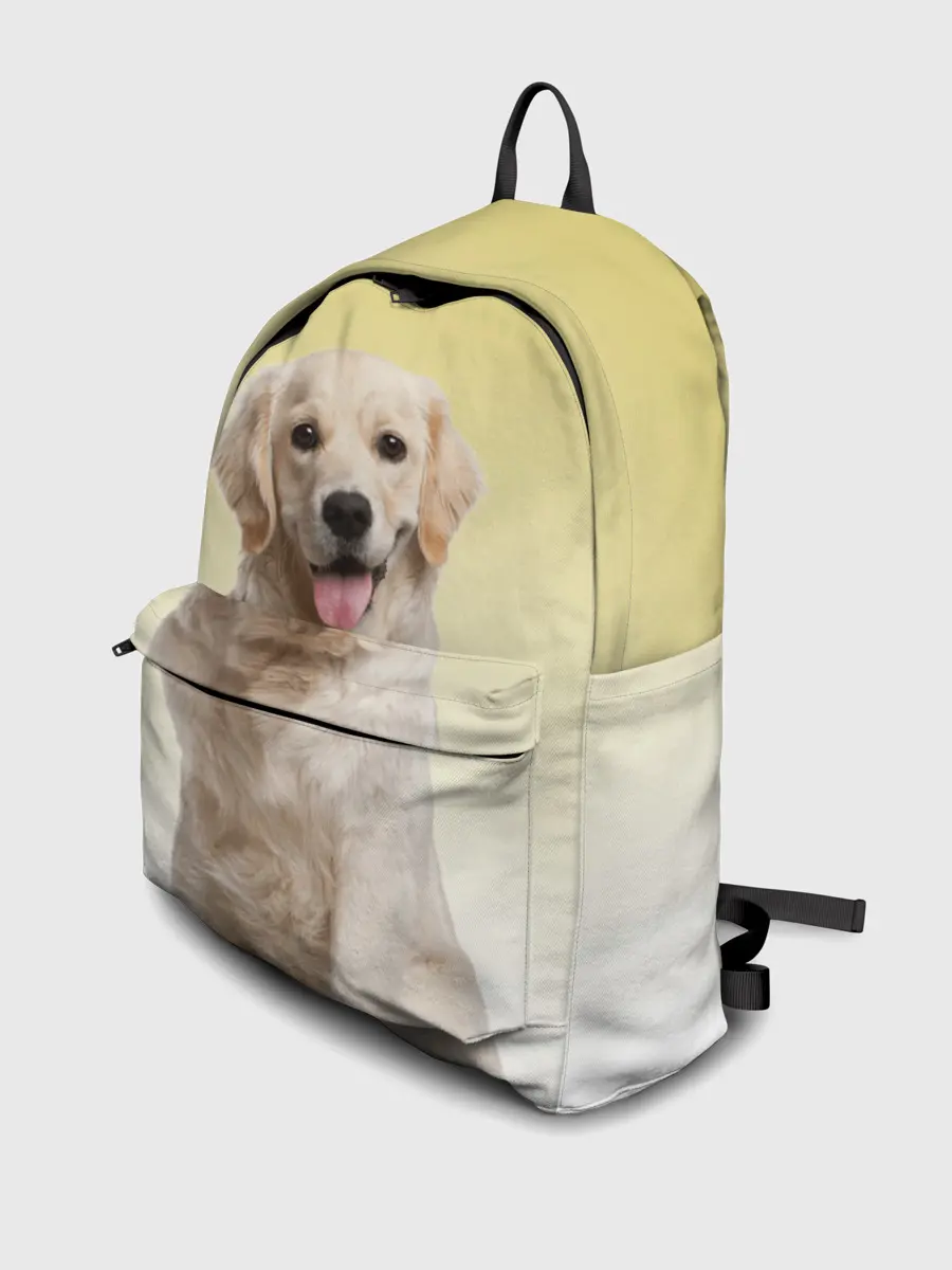 Рюкзак джинсовый / Лабрадор ретривер пес