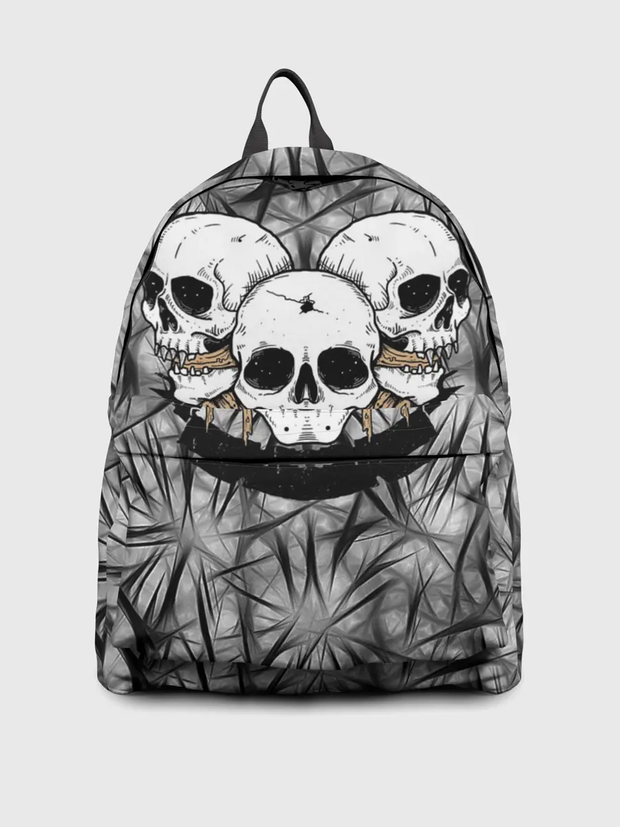 Рюкзак джинсовый / Черепа