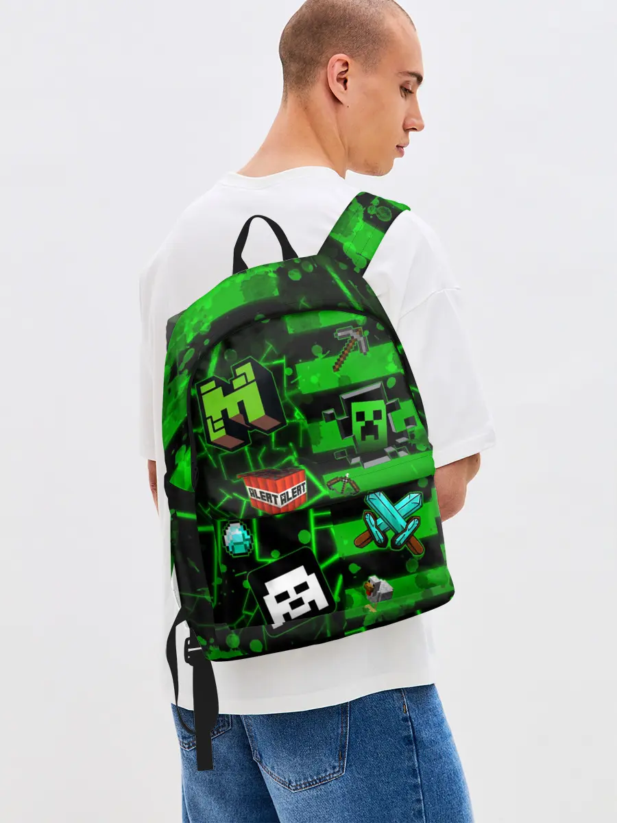 Рюкзак джинсовый / Minecraft / Майнкрафт