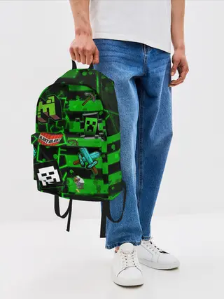 Рюкзак джинсовый / Minecraft / Майнкрафт