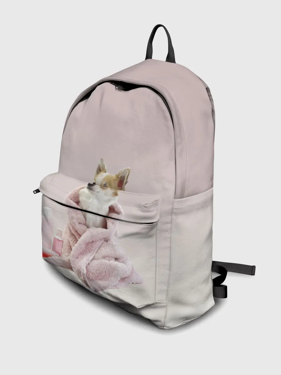 Рюкзак джинсовый / собачка полотенце процедуры