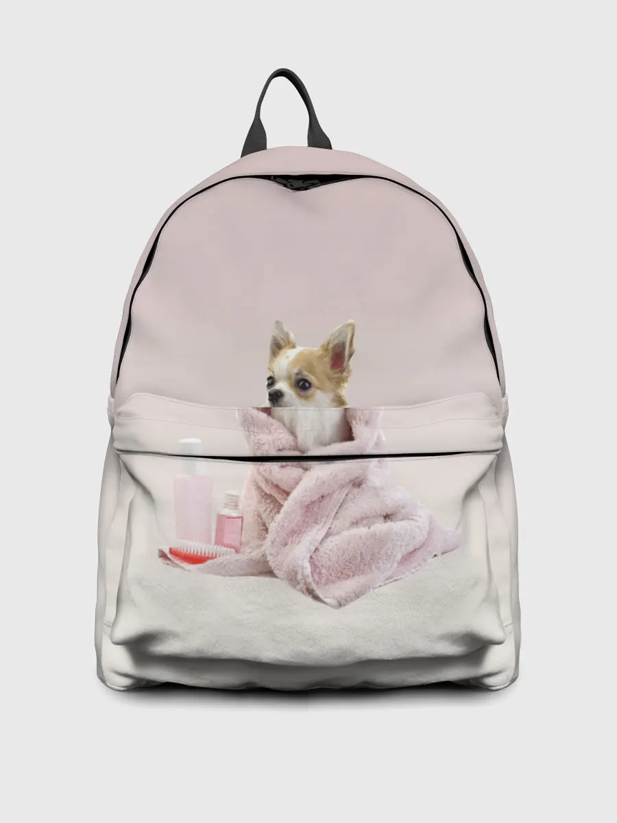 Рюкзак джинсовый / собачка полотенце процедуры