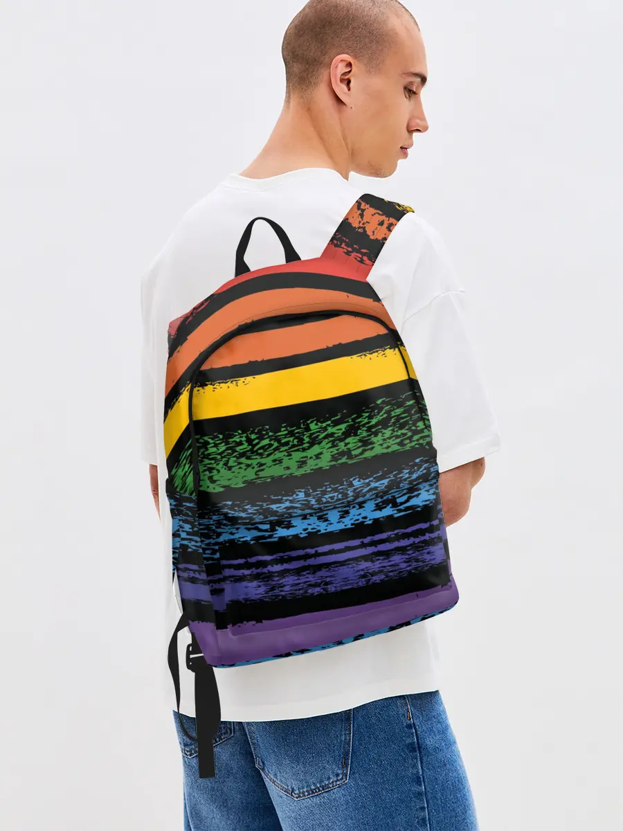 Рюкзак джинсовый / Радуга