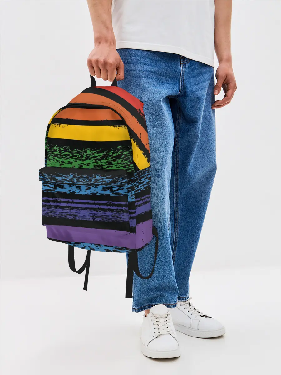 Рюкзак джинсовый / Радуга