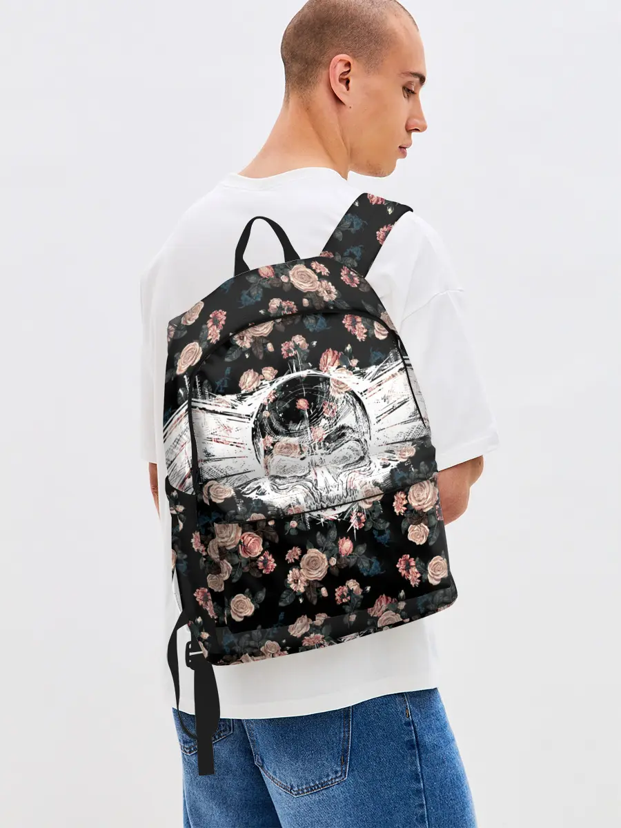 Рюкзак джинсовый / Death and roses