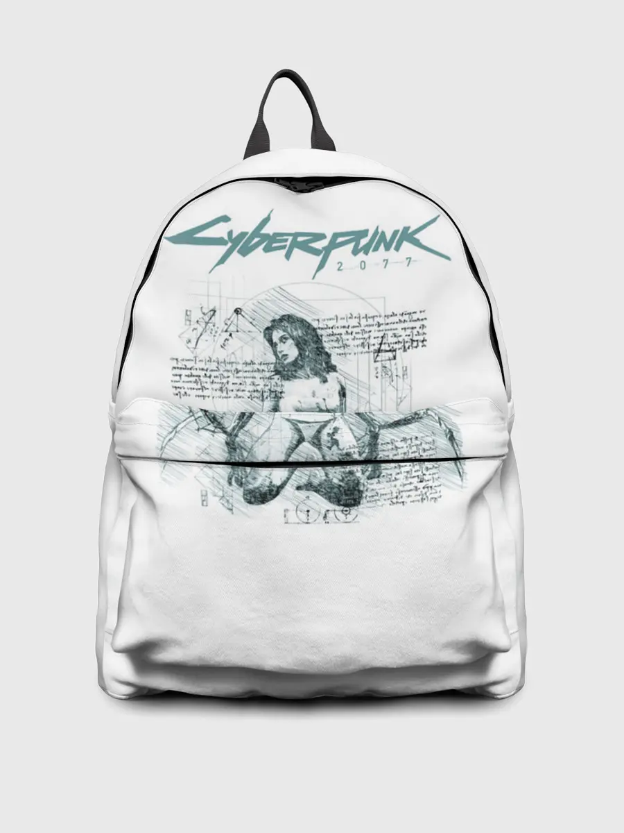 Рюкзак джинсовый / КЛИНКИ БОГОМОЛА Cyberpunk 2077