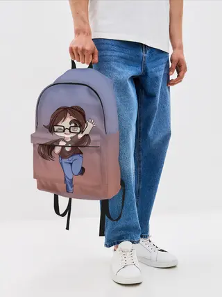 Рюкзак джинсовый / обычная девочка фрилансер