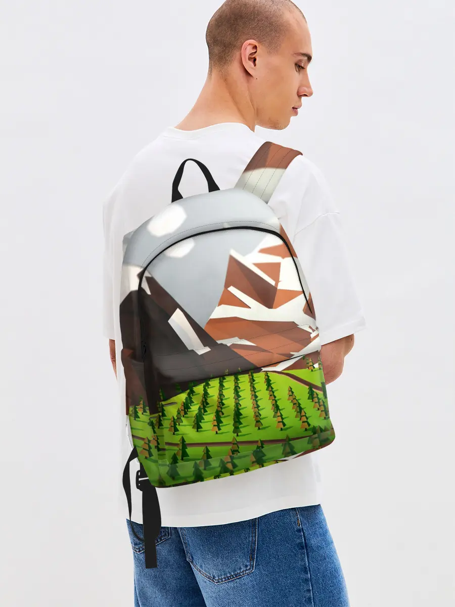 Рюкзак джинсовый / Горы