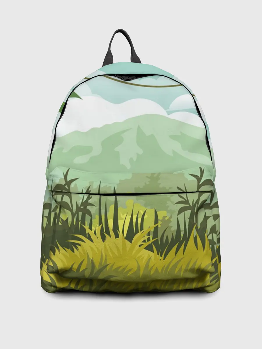 Рюкзак джинсовый / Тропики