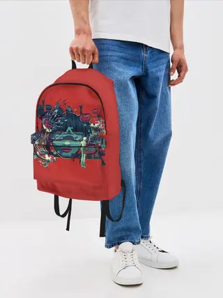 Рюкзак джинсовый / Призрак в доспехах