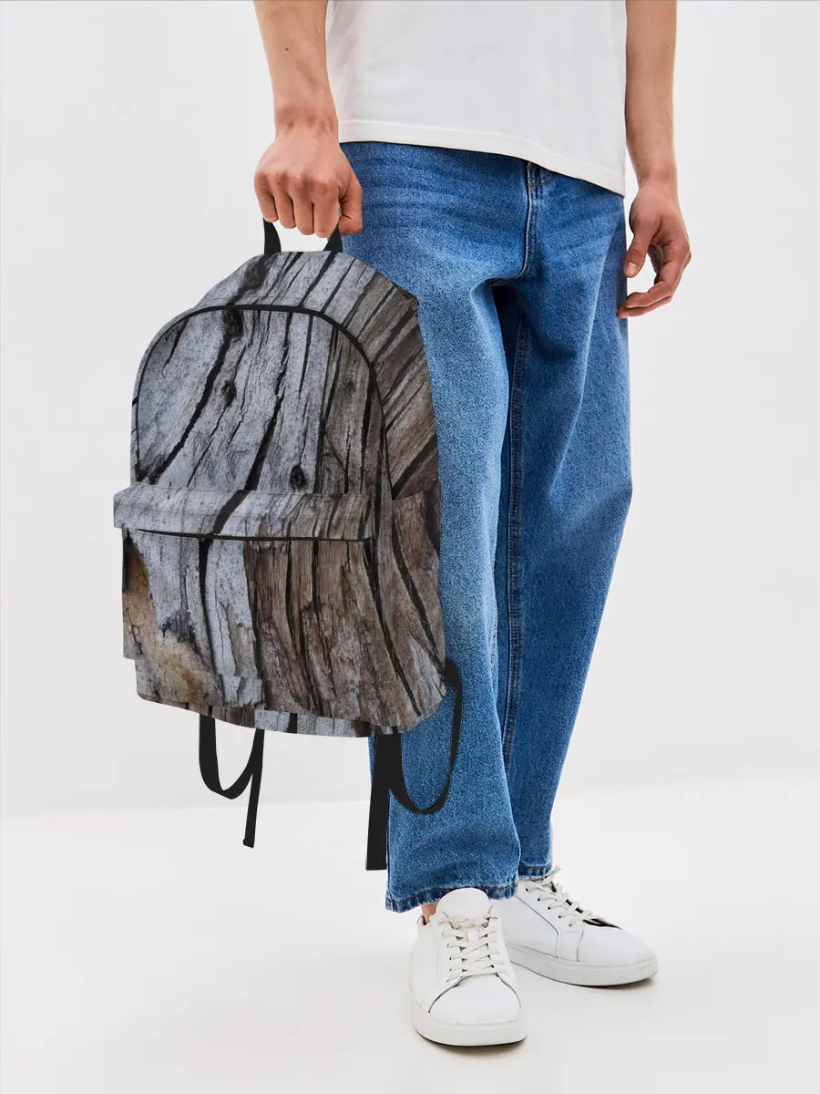 Рюкзак джинсовый / Древесная кора