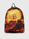 Рюкзак джинсовый / БИТКОИН ОГОНЬ