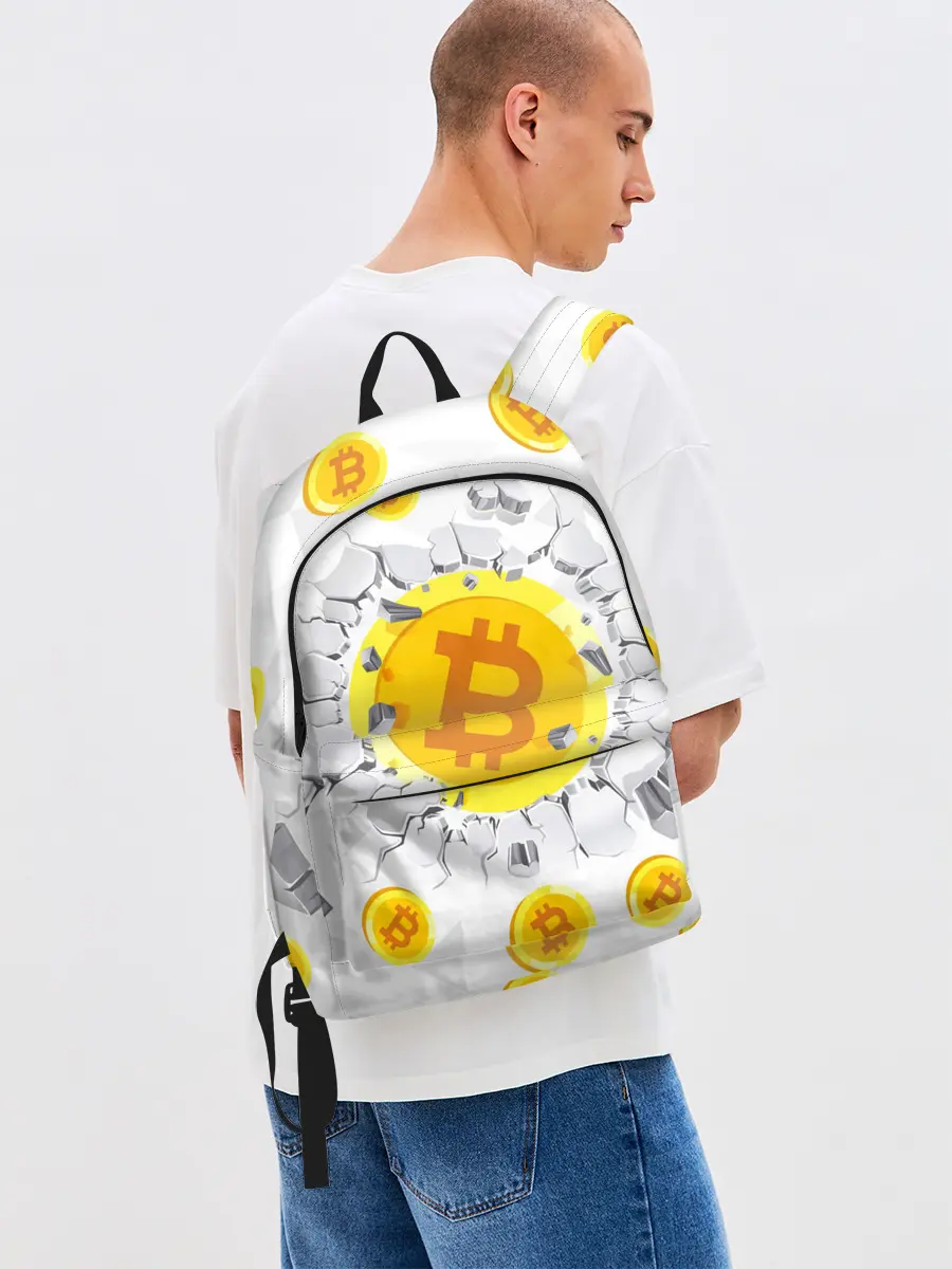 Рюкзак джинсовый / БИТКОИН | BITCOIN
