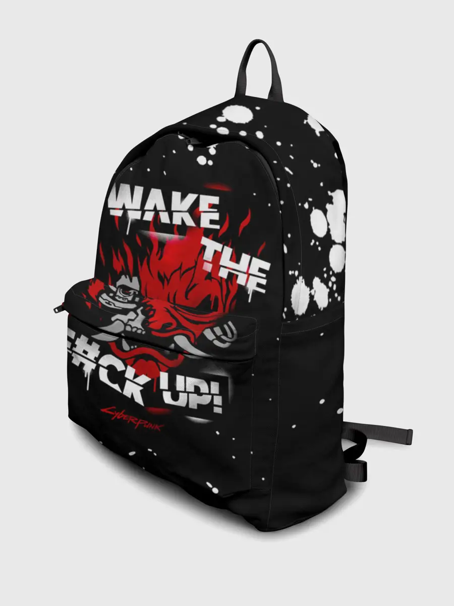 Рюкзак джинсовый / WAKE THE F#CK UP!