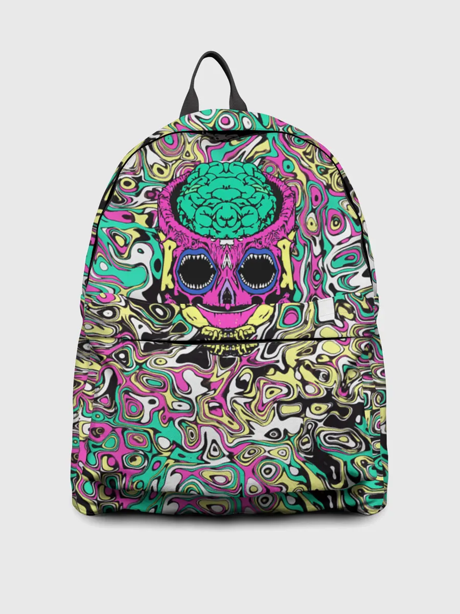 Рюкзак джинсовый / Череп