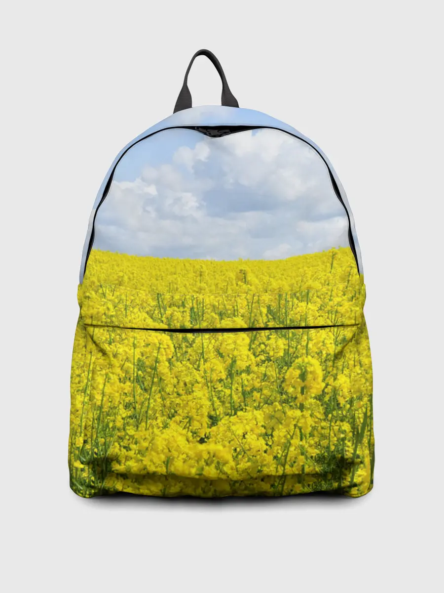 Рюкзак джинсовый / Желтый цвет весны